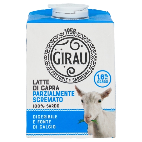 Girau Latte di Capra 100% Sardo 1,6% di Grassi 500 ml